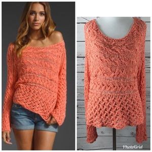 Free People Pink Sweater